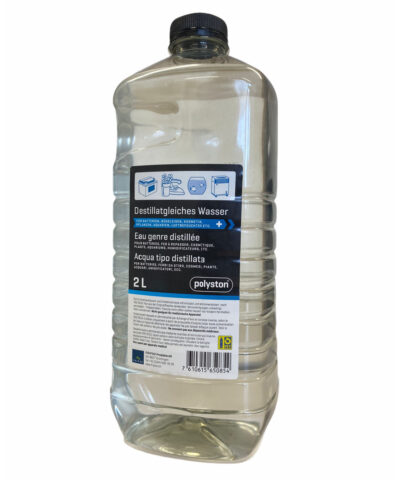 2L Destillatgleiches Wasser polyston®