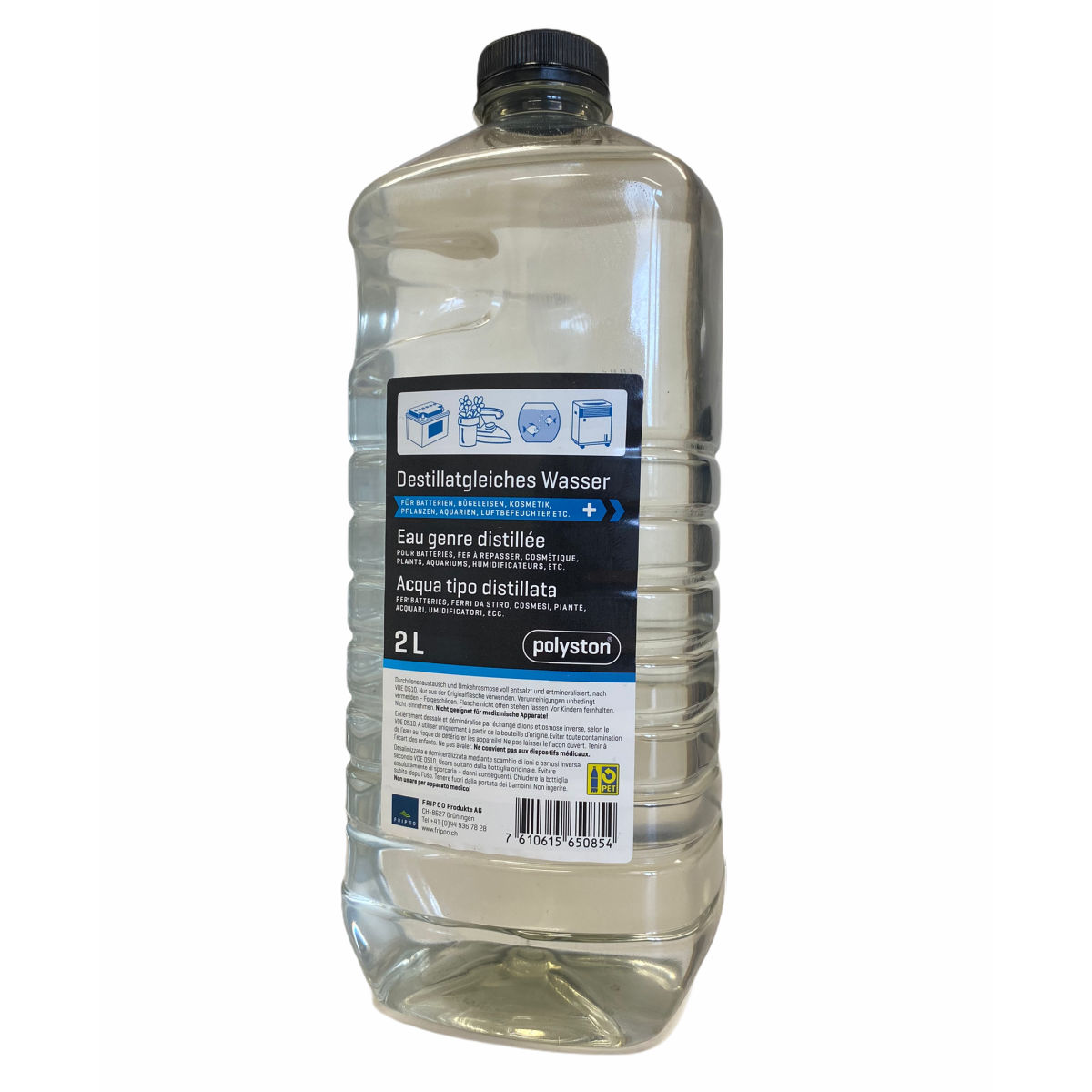 2L Destillatgleiches Wasser polyston® - FRIPOO WebShop